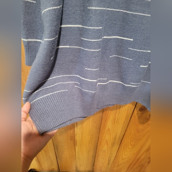 Bloomchic Blue Striped Men's Sweater - Picture 3 of 12